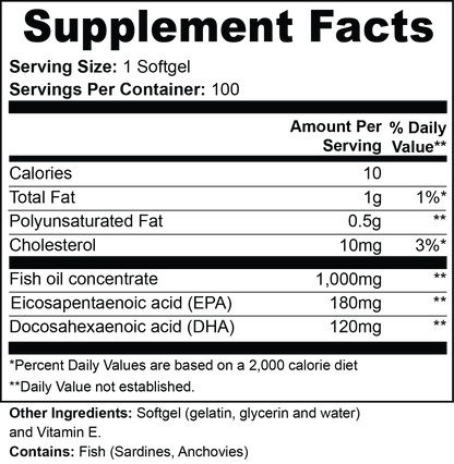 Omega-3 Fish Oil Softgels
