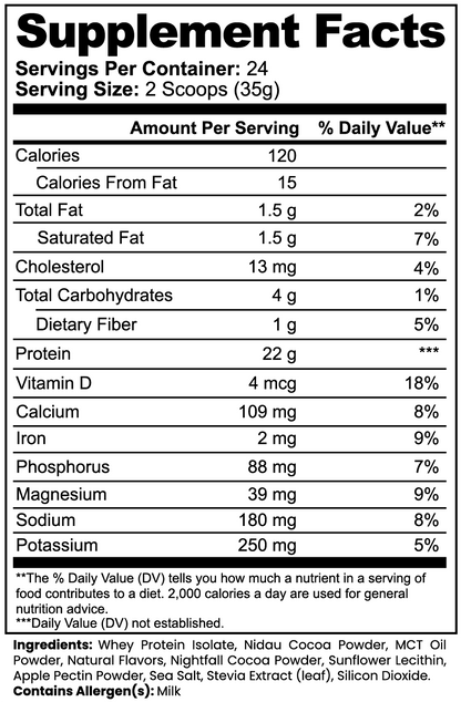 Whey Protein Isolate — Chocolate