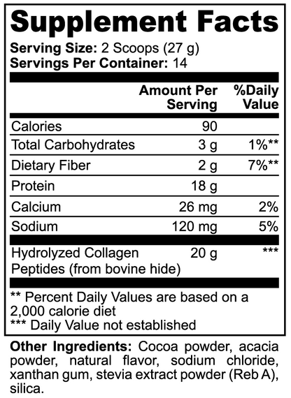 Collagen Peptides Powder — Chocolate